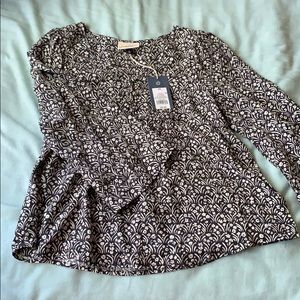 Target Floral Pattern Peasant Top